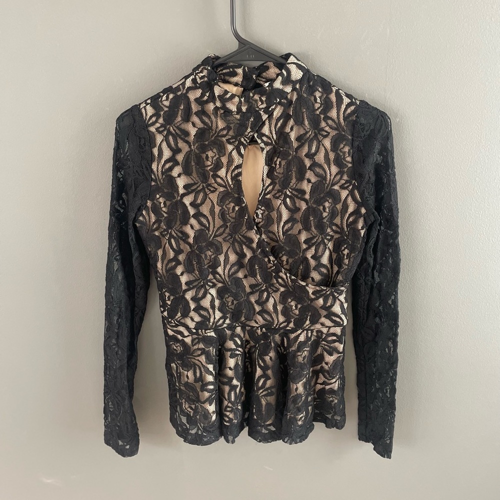 MARSHALLS ✨ Black Lace Top